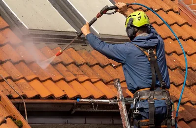 Démoussage et hydrofuge de toiture à Brans